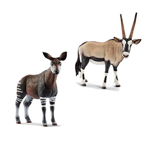 Preisvergleich Produktbild Wildlife Schleich 14830 Okapi + 14759 Oryxantilope
