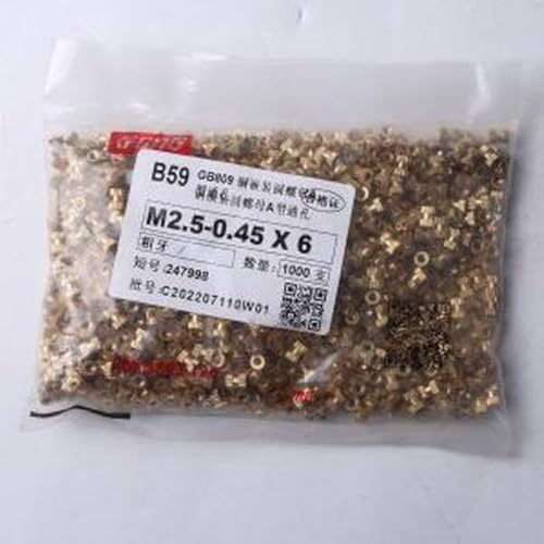 50 Pcs Nut Through Hole nut GB809A M2.5X0.45 59 Copper Bag 247998