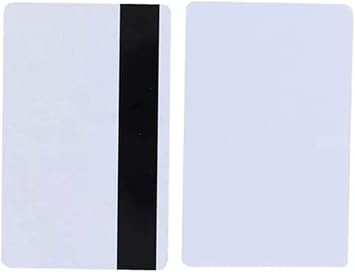 LBS 50PCS 2750 OE Blank CR80 PVC Magnetic Stripe Card Hi-Co 3 Track Magnetic Card for Access Control System