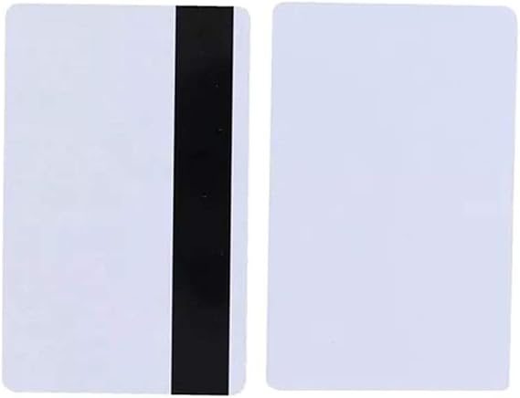 LBS 50PCS 2750 OE Blank CR80 PVC Magnetic Stripe Card Hi-Co 3 Track Magnetic Card for Access Control System