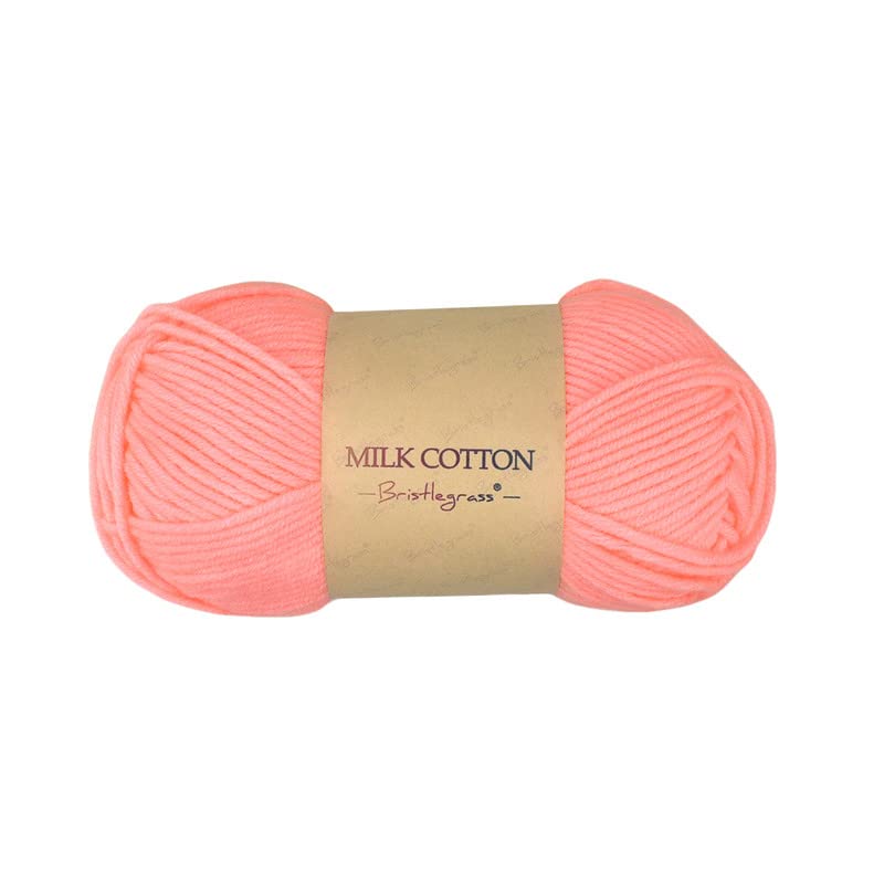Bristlegrass Light Coral Yarn - 115 Yds, 31 Colors, 1.76 Oz - Bulk Yarn for Weaving, Adults & Children