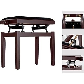 Classic Cantabile banquette pour piano (bois de rose, dépoli) - Les Beatles, Paul McCartney, John Lennon, RIngo Starr, George Harrison Classic Cantabile banquette pour piano (bois de rose, dépoli) – Image 3