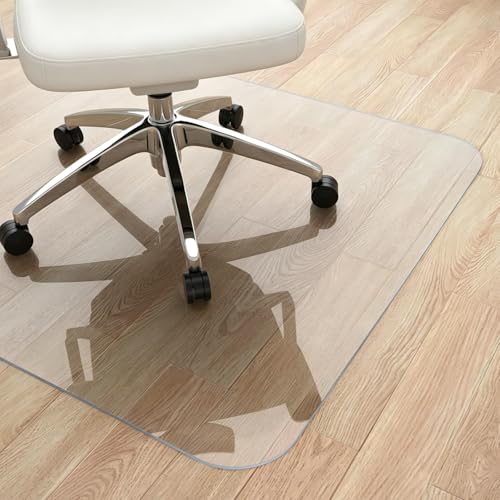 Yecaye Office Chair Mat for Hardwood Floor, 36' x 48' Clear Computer Desk Chair Mat, PVC Heavy Duty...