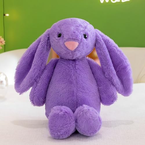 Image of Long Eared Pink Bunny Soft Toy Rabbit Plushie | Cute and Cuddly Stuffed Plush Animal for Girls /Kids | 28CM Including Legs