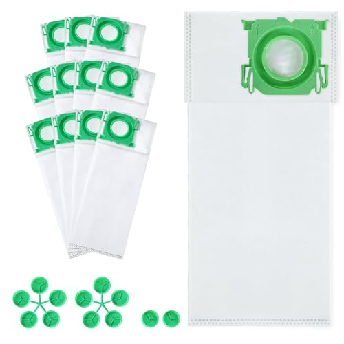 12 Pack K1 Vacuum Cleaner Bags for Sebo Vacuum Cleaner Bags for Sebo Air Belt K1 Bags K1 K3 Series Large Capacity Disposable Dust Bags Replacement