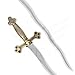 Masonic Ceremonial Snake Flaming Sword – Square Compass G Design, Stainless Steel Blade with Brass Handle, – Perfect for Freemason Ceremonies and Collectors - Image 2