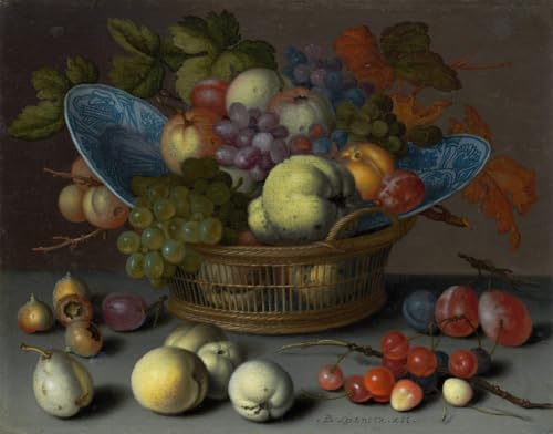 Corbeille de fruits Balthasar Van Der Ast impression toile murale pour habiller un grand salon