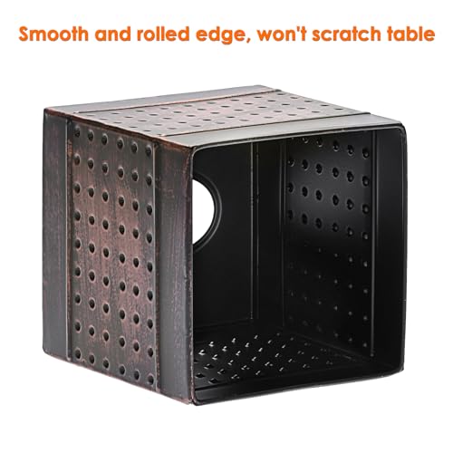 KoKone Bronze Tissue Box Cover Sturdy Galvanized Iron Square Tissue Box by Kokone - Used condition - Image 6