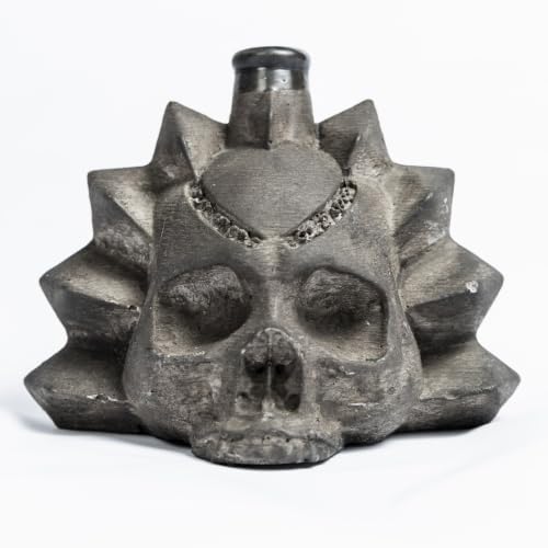 AZTERRA Aztec Death Whistle Loudest Over 125 dB – Handmade Aztek Death Whistles for Ritual Decor, Halloween, Collectors, and Weird Instruments – Aztec Clay Skull Whistle with Realistic Scream Sound