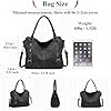 BAIGIO Handtasche Damen Umhangetasche Hobo Tote Taschen Weiche PU Suede Leder Vintage Slouchy Shopper City Bag Arbeitstasche fur Schule Reisen #2