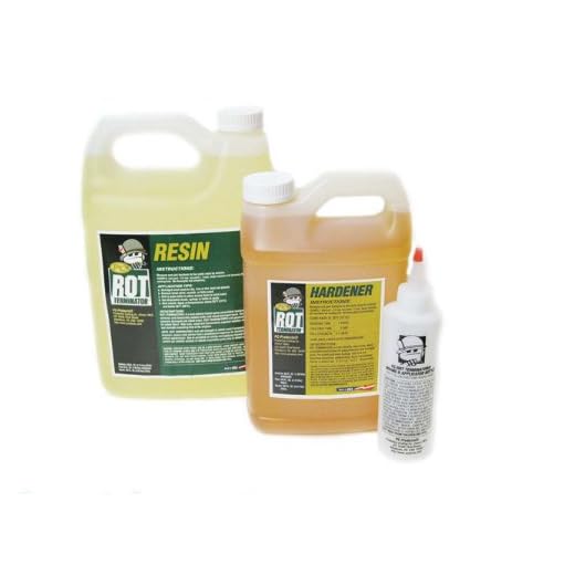 PC Products PC-Rot Terminator Epoxy Wood Hardener, Two-Part 1.5 gal in Two Bottles, Amber 192610