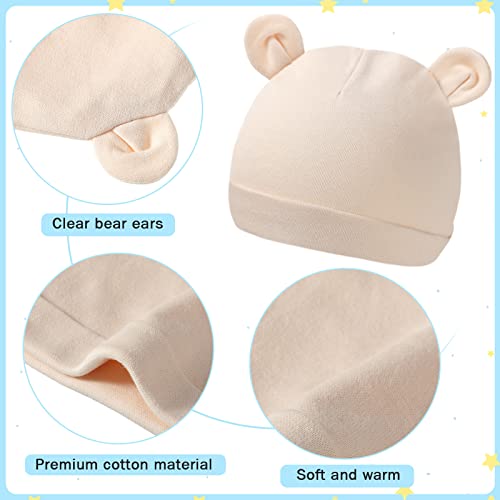 Zhanmai Newborn Baby Wrap Swaddle Blanket Knit Sleeping Bag Receiving Blankets Stroller Wrap Hat Mitten for Baby 9-12 Months - Thumbnail 6