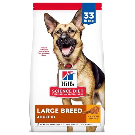 Hill's Science Diet Adult 6+ Large Breed Dry Dog Food, Chicken, 33 lb. Bag