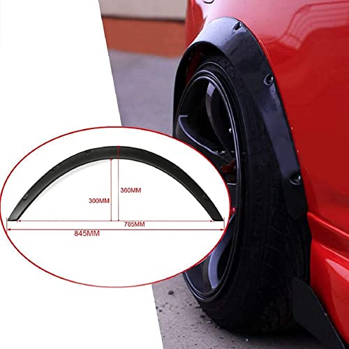Trintion 4PCS Car Fender 3.5/2.8Inch Plastic Wheel Arch Protector Wheel Trims Eyebrow Universal Tire Protector for Car Jeep Off-road SUV Protection Decoration Parts - Image 5