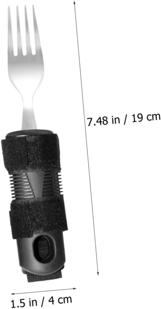BESTYASH Elderly Disabled Assistive Cutlery Anti-shake Fork Non-weighted Serving Fork