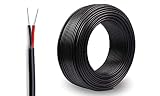 NorthPada 2 x 0,5 mm² Leiter adrig elektronischer elektrischer Draht Massives einadriges PVC-verzinntes Kupferkabel 5V 9V 12V 24V 240V Spule mit zwei Kabeln 4 Meter Solide