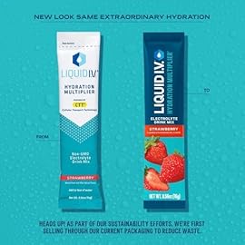 Liquid I.V. Hydration Multiplier - Strawberry | Electrolyte Powder Drink Mix | 1 Pack (16 Servings)
