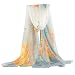 GERINLY Chiffon Sarong Wrap: Butterflies Print Plus Size Beach Cover Up