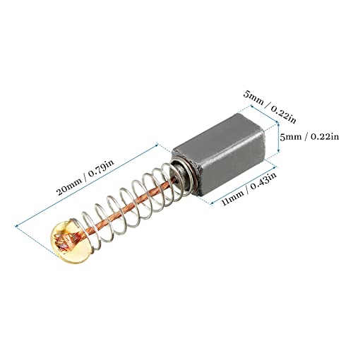 Miniatura 3 de Quarkzman 11mm X 5mm X 5mm Reemplazo Carbón Escobilla 4uds Motor Carbón Escobilla Para Potencia Herramienta, Eléctrica Herramientas