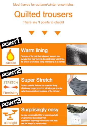 Ellniges]【Business Casual Trousers for Men Warm Wool-Lined Work Pants | All-Season Korean Fashion Design with Waist & Micro4