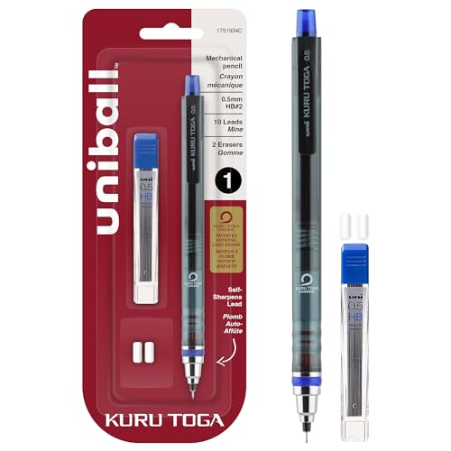 Image of Uni-Ball 1751934 KuruToga Mechanical Pencil, 0.5mm, HB #2, 1 Count