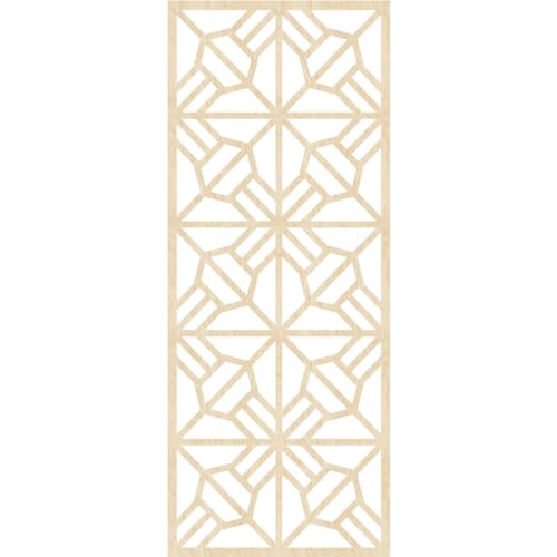 Image of 23 3 /8 inchW x 59 3 /8 inchH x 1 /4 inchT Auburn Decorative Fretwork Wood Wall Panels, Birch