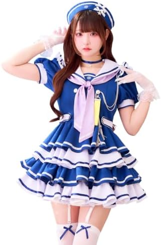 Amazon.co.jp: [Malymoon] コスプレ マリンコスチューム 青色 環やね