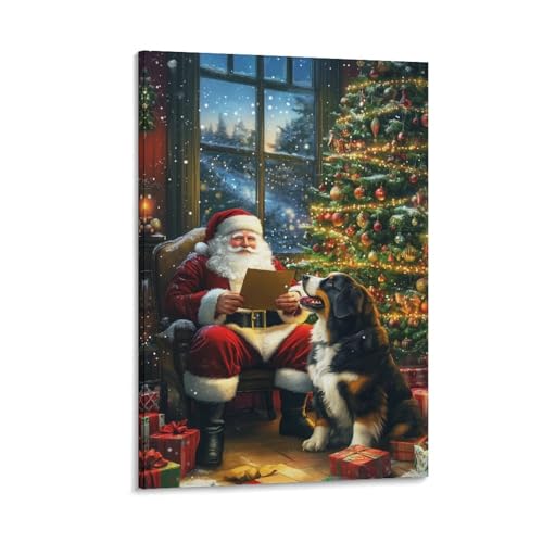 Image sur toile Saint-Bernard pour créer un salon style chalet de montagne