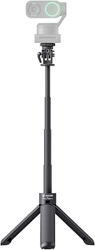 Insta360 Mini 2-in-1 Tripod, Lightweight Selfie Stick and Tripod, Compatible with Insta360 Ace/GO/Link/X Series, Black