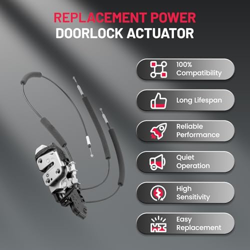 Image of SYERAL Power Door Lock Actuator Rear Right Driver Side Compatible with Nissan Sentra 2007-2011 Replacement for 937-279 937279 82500-ET200 DLA1122 DLA1846