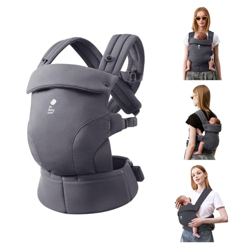 Image of Bc Babycare CocoonGo Baby Carrier – CloudTouch Soft & Ergonomic Baby Carrier for 7–44 lbs | Easy to Wear, Adjustable Fit, Travel-Ready, Machine Washable (Grey)