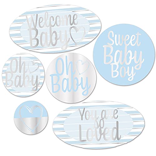 Beistle Welcome Baby Boy Cutouts - 6 Pcs
