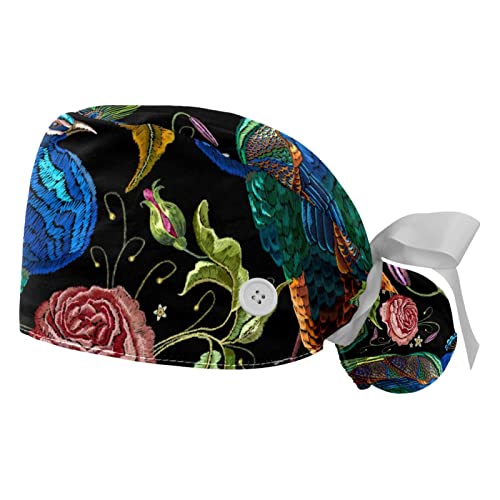 Chapeaux bouffants JDEZ ajustables pour retenir les cheveux longs au travail