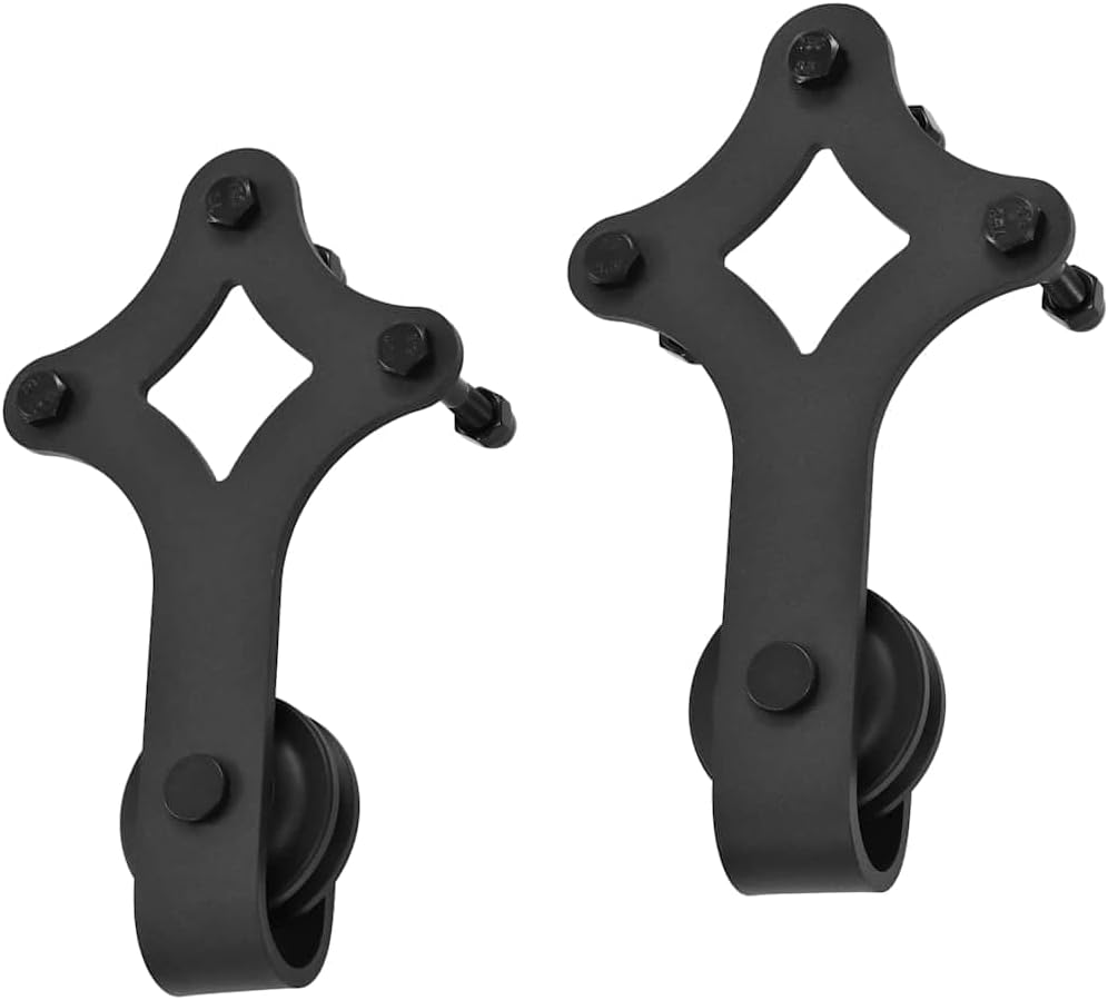 Close-up of the black metal rollers