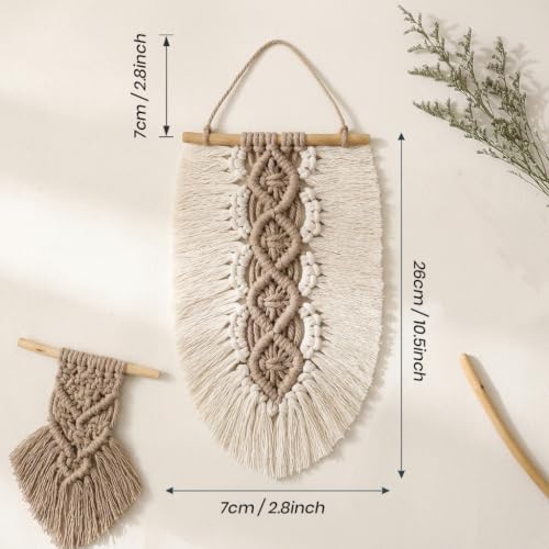 Image of PATPAT DIY Handmade Macrame Wall Hanging Decoration with Tools, Boho DIY Embroidery Activity Craft Set Craft Kit for Adults Kids, Wall Decor Items for Bedroom, Living Room, Nursery, Party Decorations
