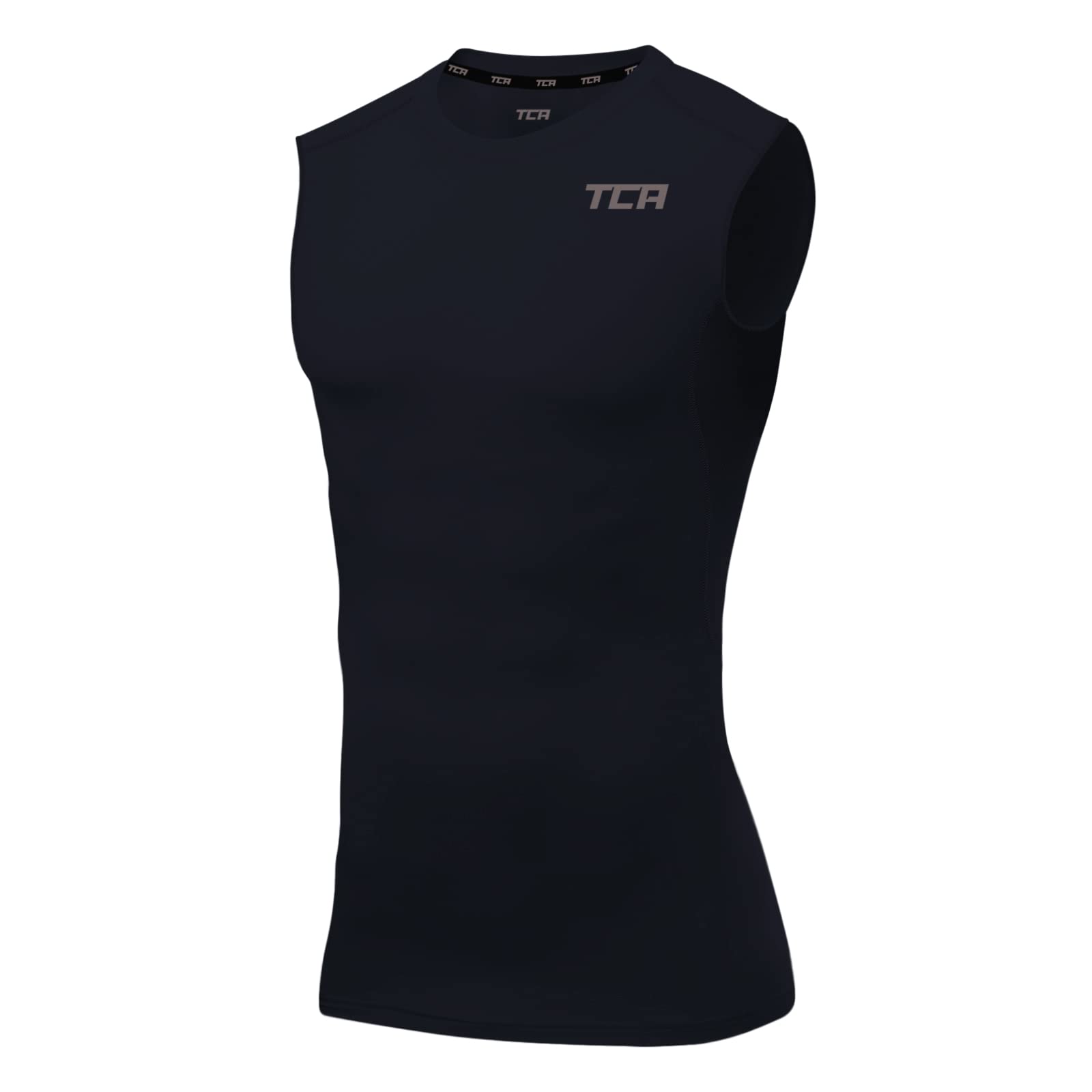 TCA Men's HyperFusion Compression Shirt - Base Layer Training Running Gym Vest for Workout