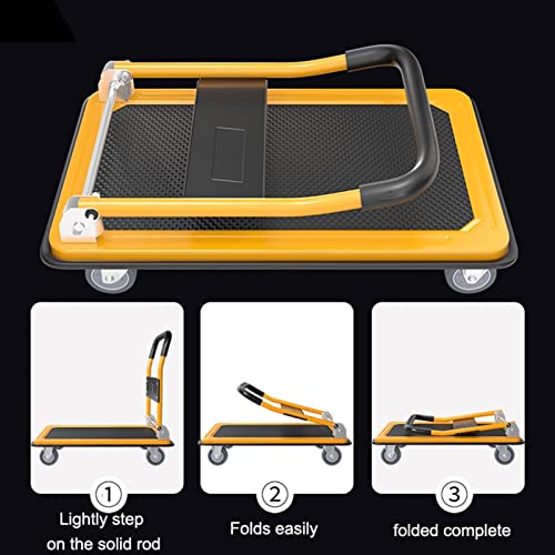 Chariot de manutention plateforme antidérapante pliable 200kg