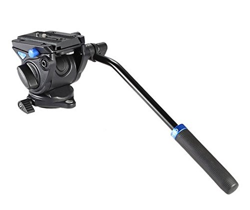 Preisvergleich Produktbild GOWE Professioneller hydraulischer Dämpfungskopf 3D-Stativkopf Videokopf Flüssigkeitskopf Videokamera Einbeinstativ max. Belastung 4 kg