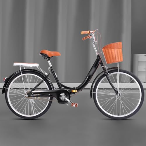 Bicicleta Plegable Ligera De Acero Al Carbono para Adultos, De 24' Y 26', Ideal para Desplazamientos Urbanos, Ideal para Damas C,26 Inch