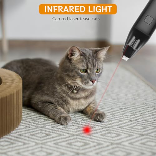 Image of Qpets Dog Hair Trimmer, Pet Grooming Tool with LED Light & Laser Guide for Safe & UV Sanitizing Clipper, Low Noise & USB Rechargeable Pet Trimmer for Small Dogs & Cats