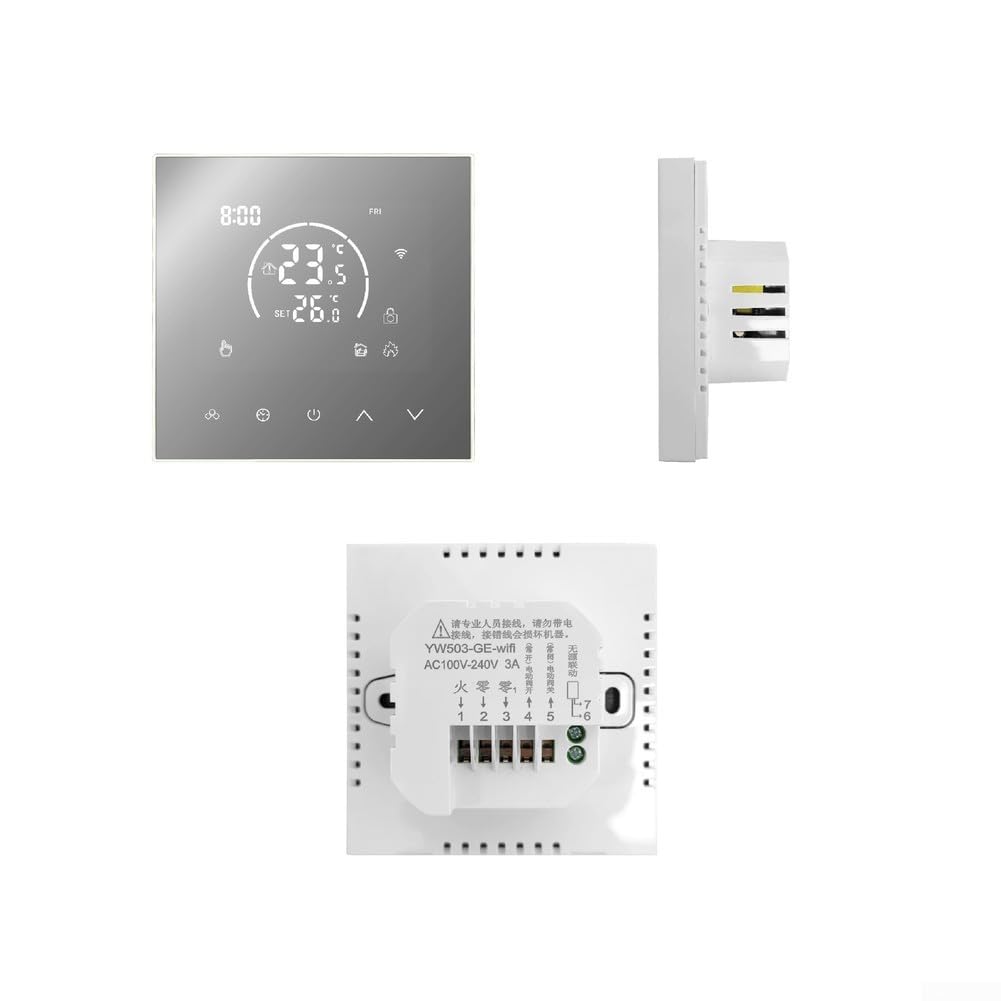 Termostato intelligente Controllo WiFi Blocco Bambino per Tuya App Riscaldamento a Pavimento Elettrico Gas Parete Caldaia Regolatore di Temperatura (caldaia a parete)