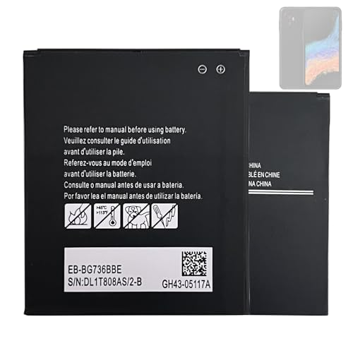 HIGHAKKU Batterie de rechange EB-BG736BBE compatible avec Samsung Galaxy Xcover 6 Pro SM-G736