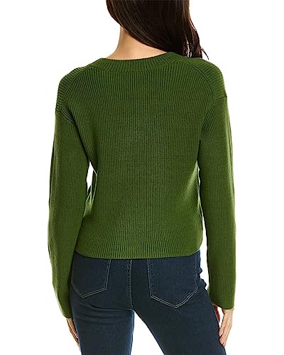 Vince Women's Drop Shoulder V Neck Pullover2