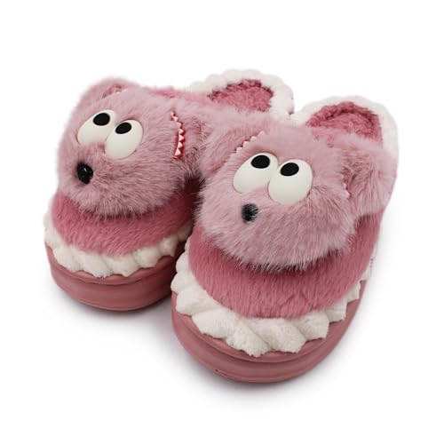 Image of VRITRAZ Women's Comfort Slip On Closed Toe Warm Winter House Clog Indoor Slipper with Cute Print and Degins
