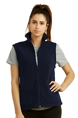 Women's Polar Fleece Full Zip Up Winter Vest