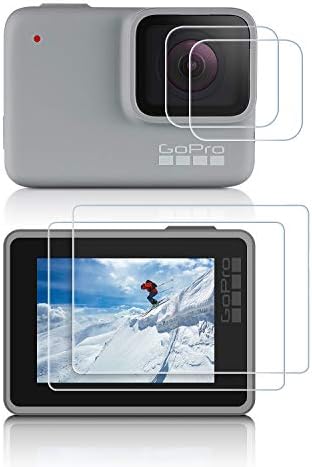 Screen Protector Compatible for GoPro Hero 7 Silver White iTrunk 4 PCS Tempered Glass Film Accessories Compatible for GoPro Hero 7 Silver White Action Camera