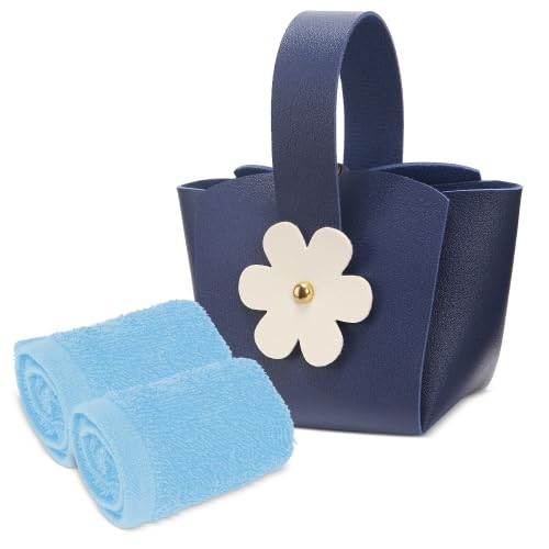 Set 10 Bolsitos con toallas, cada bolso incluye 2 toallas de 30x30cm,servidos en surtido de 5 colores, detalle original para bodas,bautizos,comuniones y cumpleaños, detalle para todas las edades
