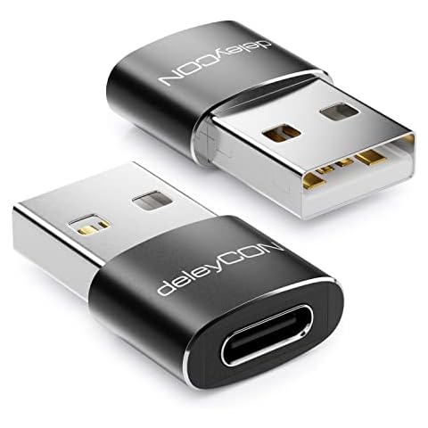 deleyCON Adaptateur USB C vers A Cover