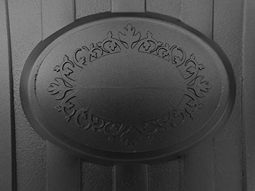 Image of FCMP Outdoor - Outdoor Salt, Sand, and Storage Bin - Residential Deck Box, Multi-purpose for Entranceways, Porch, Patio (SB120-BLK) Black
