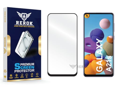 Image of Gorilla Tempered Glass Screen Protector Compatible with Samsung Galaxy A21s [Pack of 1] | Edge-to-Edge, Bubble-Free, Case Friendly, Easy Installation Kit